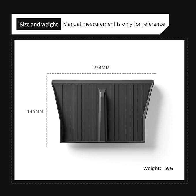 LUCKEASY Center Console Wireless Charger Mat for Tesla Cybertruck 2023 2024 2025 2026 Charge Anti-Slip Protector Pad for Cybertruck Wireless Charging Pad Accessories Black Silicone Pad Interior