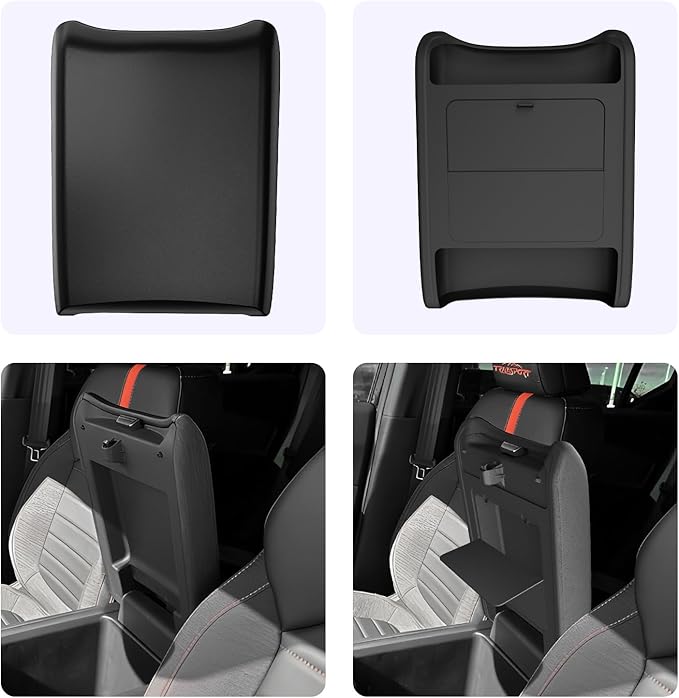 LUWU Center Console Cover Hidden Storage Box Compatible with 2026 Passport & 2023-2026 Pilot/Ridgeline Accessories Silicon Material Armrest Cover Center Console Hidden Organizer Box (2 in 1 Design)