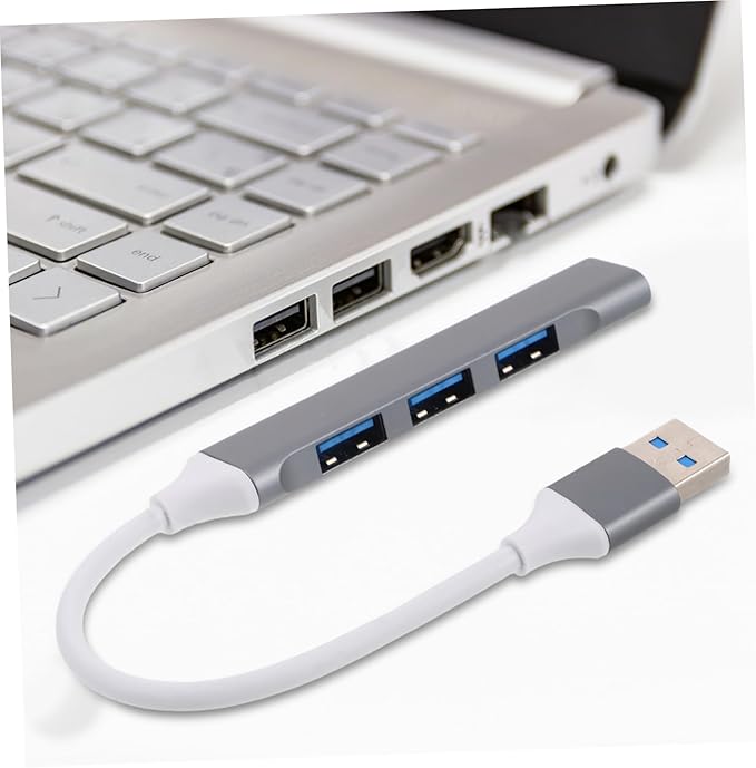 KALLORY USB Hub Ports Expansion for Laptop Desktop Car Gaming Keyboard Mouse Accessory Hub USB Extender