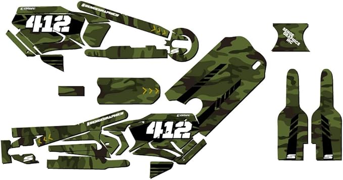 12eDRIVE Apache Green Senge Graphics Kit Compatible with Stacyc