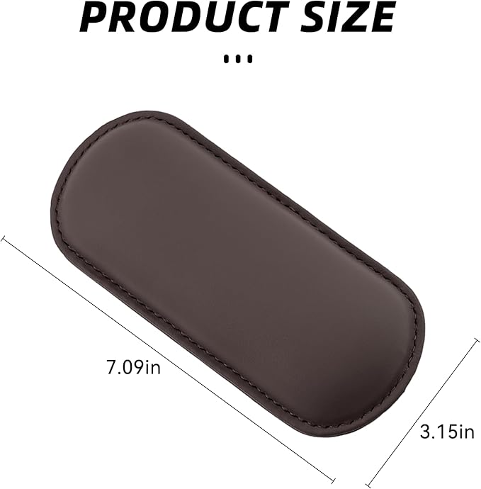 Car Center Console Knee Leg Elbow Cushion Pad, Soft Leather Door Armrest Foot Care Thigh Support Comfort Pillow, Auto Interior Accessories for Knee Pain Relief (Brown)