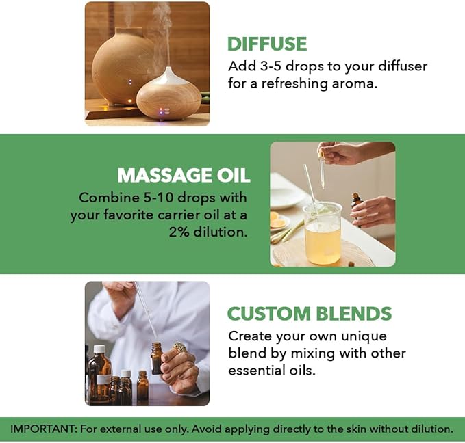 Majestic Pure Essential Oil with Glass Dropper - 100% Pure and Natural - Essential Oils for Diffuser, Aromatherapy, Soap and Candle Making, Tea Tree Essential Oil, Tea Tree Oil, 1 Fl Oz