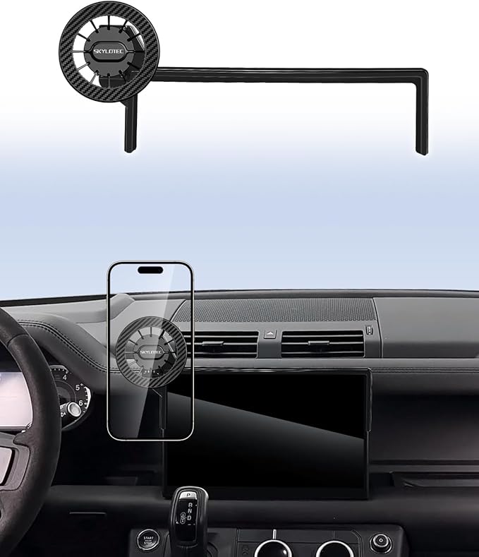 Car Phone Holder for Land Rover Defender 2023 2024 2025 Accessories 11.4-Inch Screen Fixed Clip, Automobile Cradles Magnetic Phone Mount Compatible with MagSafe, Strong Magnets Cell Phone Base