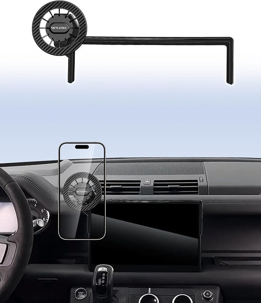 Car Phone Holder for Land Rover Defender 2023 2024 2025 Accessories 11.4-Inch Screen Fixed Clip, Automobile Cradles Magnetic Phone Mount Compatible with MagSafe, Strong Magnets Cell Phone Base