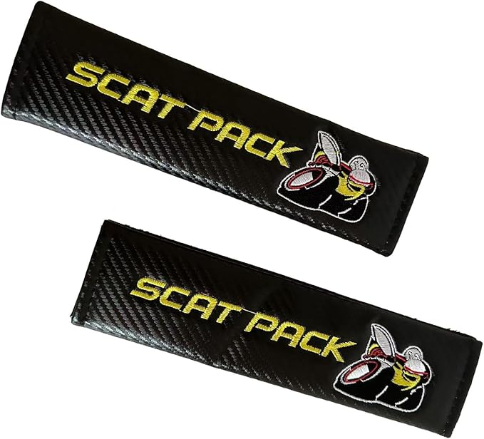 Pair Car Seat Shoulder Comfortable Driving Safety Belt Cushion Pad for Scatpack Super Bee