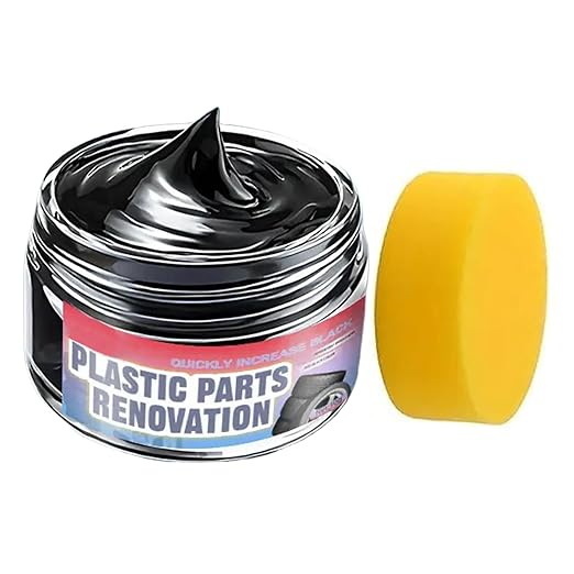 Trim Restorer Automotive - Shine Cleaner - Auto Rubber Trim Restoration Paste - for SUV Truck Vehicle Automotive Sedan Scooter RV Seat Console Dashboard Wheel