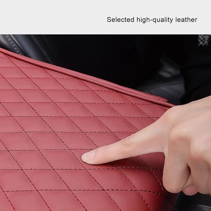 Car Armrest Pad for Lexus GX J150 J120 GX 460 400 GX OR Leather Armrest Box Mat Center Console Cushion Pad Universal Armrest Seat Box Cover Protector,Brown, normal