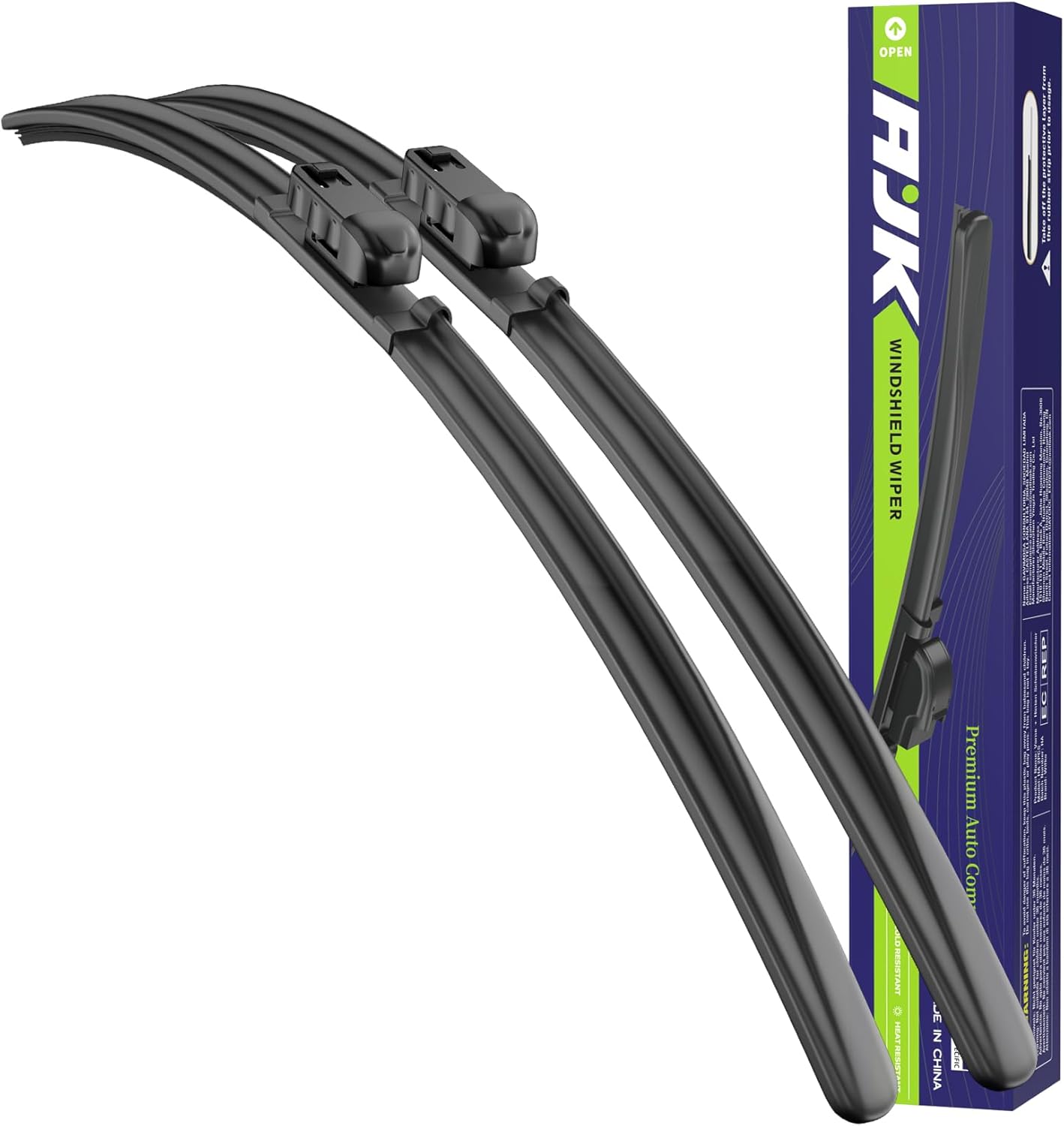 AJK Front Windshield Wiper for Chevrolet Trailblazer 2021 2022 2023 2024, Original Equipment Window Wipers Blades, Conventional, Vehicle Specific Fit, Pack of 2