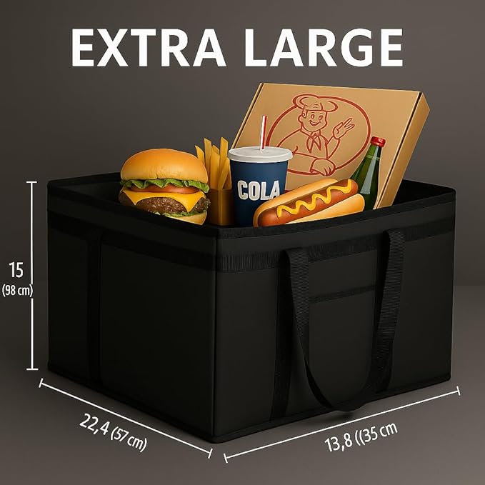 musbus catering bag doordash 22x14x13 3 Pack Insulated Food Delivery Bag Cooler Bags Keep Food Warm Therma cooler bags therma catering shopper accessories hot