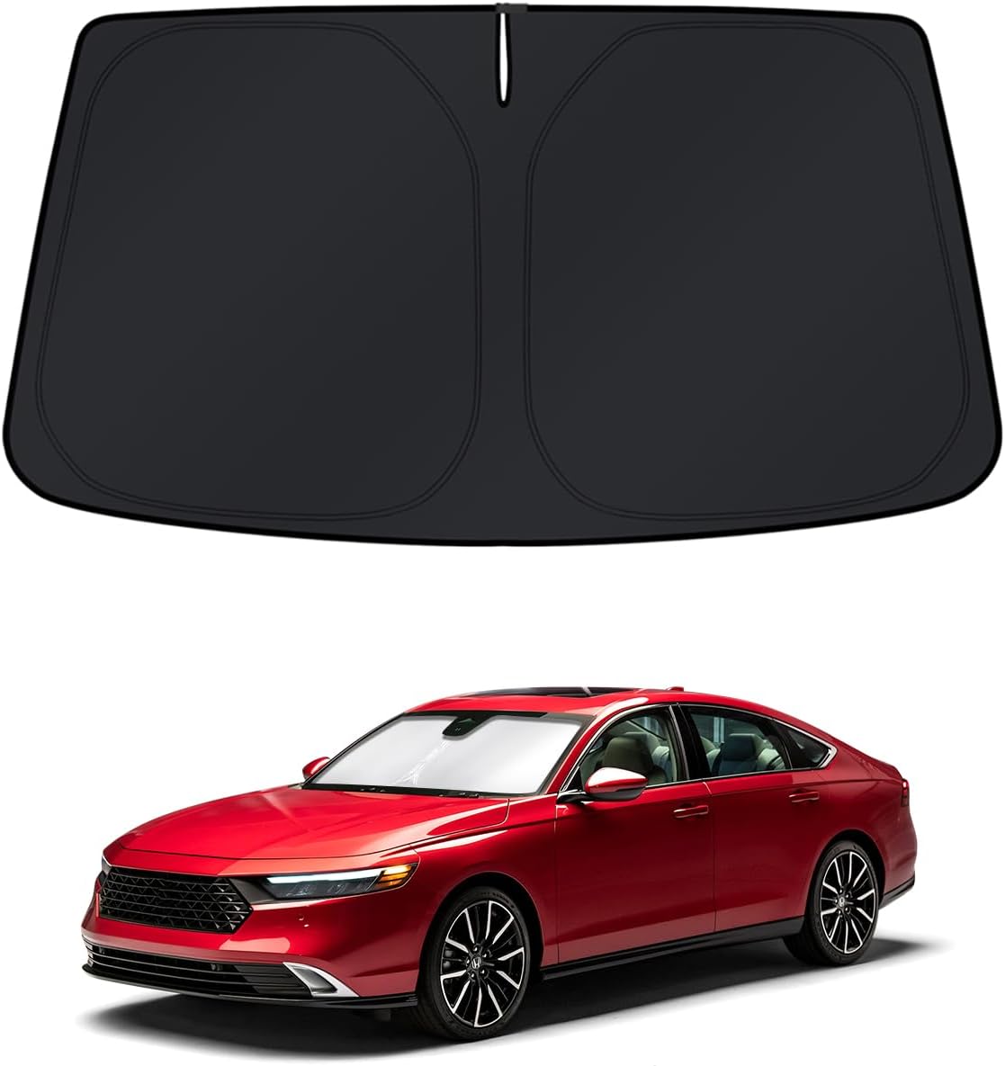 KUST Windshield Sun Shade for Honda Accord 2023 2024 2025 2026 Window Sunshade Sun Visor Protector Foldable Blocks UV Rays Keep Your Car Cooler