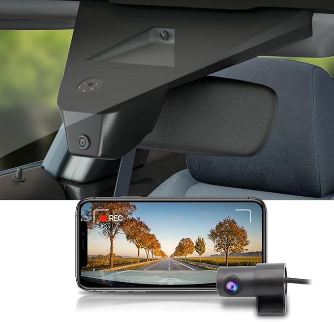Fitcamx Front 4K+Rear 1080P Dash Cam Adapts for Acura MDX 2025 2026 Type S (HD2-D4600), Integrated OEM Look, Dual HD Video, Built-in WiFi & APP, Loop Recording, Gravity Sensor, Easy to Set, 128GB Card