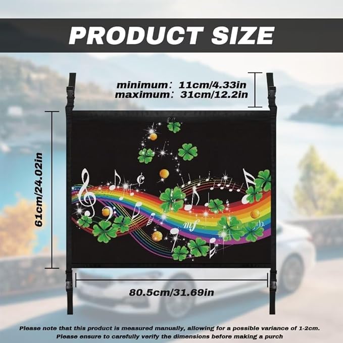 Rainbow Grass Car Roof Storage Bag Car Storage Bag Organizer Multi-Purpose Car Bag Storage Box Organizer Pouch Pocket Large Capacity Storage for Small Items