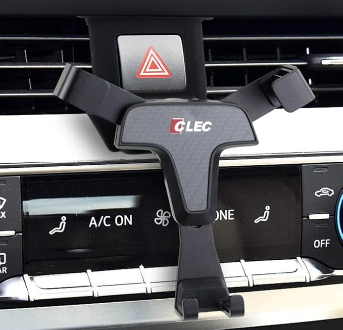 iJDMTOY Smartphone Gravity Holder w/Exact Fit Clip-On Dash Mount Compatible with 2017-up Audi A4 A5 (Won't Occupy Air Vent Opening)