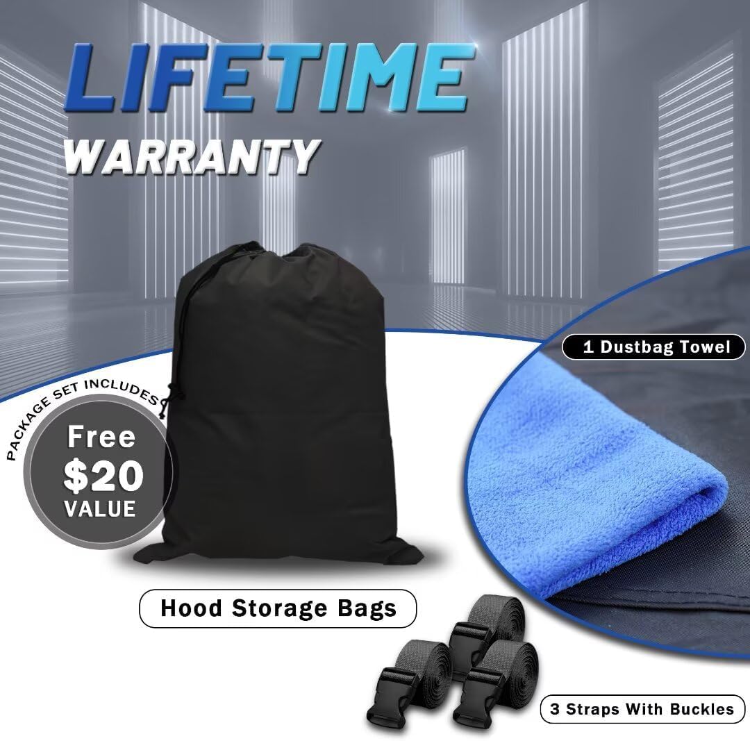 Jeep Gladiator Truck Cover Custom Fit 1999-2026 Crew Cab Short Bed(5') with Door Zipper, 10 Layers Outdoor Heavy Pickup Truck Cover Waterproof All Weather, Wind Dust Sun Protector.