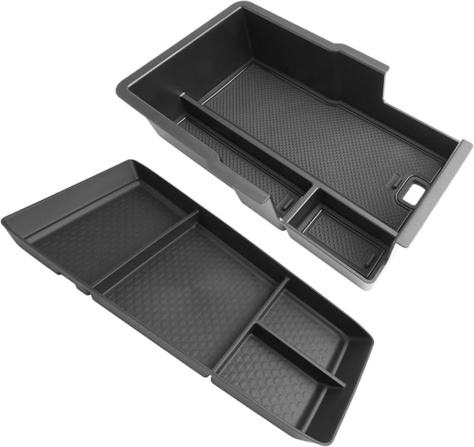 SKTU 2-Pack for 2025 2026 Chevy Equinox Accessories Center Console Organizer for 2025 2026 Chevrolet Equinox (LT/ACTIV/RS) 2025 2026 Equinox Console Tray & Lower Center Console Tray