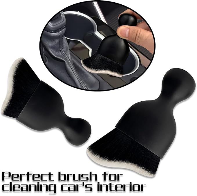 XY North Car Interior Dust Brush, Auto Detailing Brush, Soft Bristles Car Cleaning Brushes, Tool for Air Conditioner Vents, Leather, Computer, Scratch Free, Car Interior Accessories