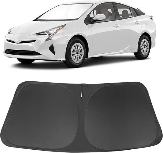 Windshield Sun Shade Custom Fit for 2016-2022 Toyota Prius Hatchback (NOT for Prius C or Prius V) Accessories Foldable Sunshade Sun Blocker Protect Car from Sun Rays & Heat Damage Keep Car Cooler