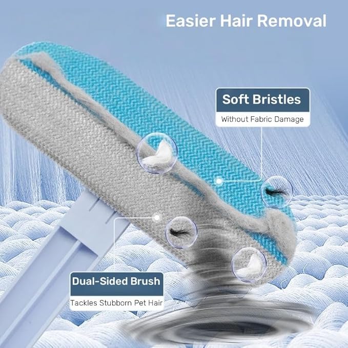 Pet Hair Remover Tool, Dog Cat Hair Remover for Couch, Car, Laundry, Carpet, Multi-Surface Fur Lint Roller for Furniture, Clothes, Car Seats, and Cat Scratching Boards