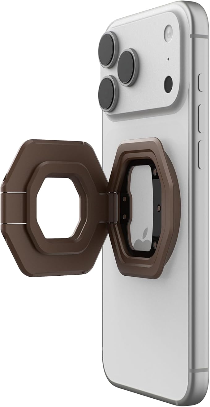 URBAN ARMOR GEAR UAG Magnetic Ring Stand Monarch Mag2 w/Built-in Bottle Opener - Ultra-Strong Double Magnet MagSafe Compatible Metal Phone Ring Grip 360 Rotation Kickstand, Aged Bronze