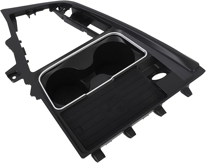 15W Car Wireless Charger Center Console Fast Charge Pad Fit for 3 Series F30 F31 F35 2013 to 2019 Cup Holder Phone Tray Rugged ABS Charging Dock Replacement Interior Accessory