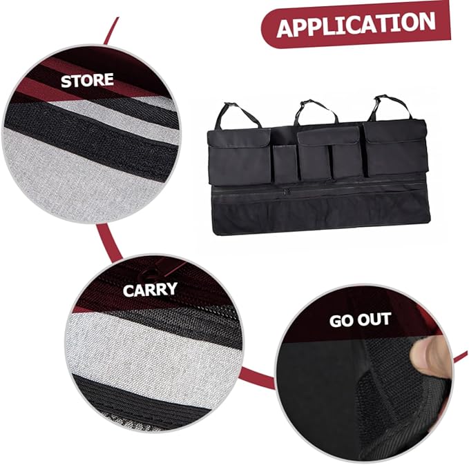 Luxshiny Car Organizers Storage Backseat Organizer Bag Suv Oxford for Clean Car