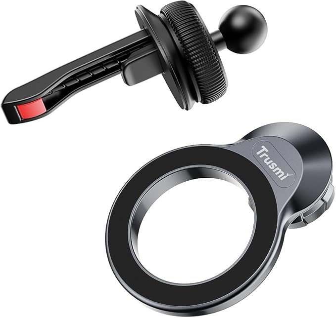 Trusmi Magnetic Car Phone Holder for MagSafe, Air Vent Phone Mount 360° Rotation, Strong Magnet Cell Phone Holder for Car for iPhone 17 16 15 14 13 12 Pro Max, Samsung Galaxy, Google Pixel