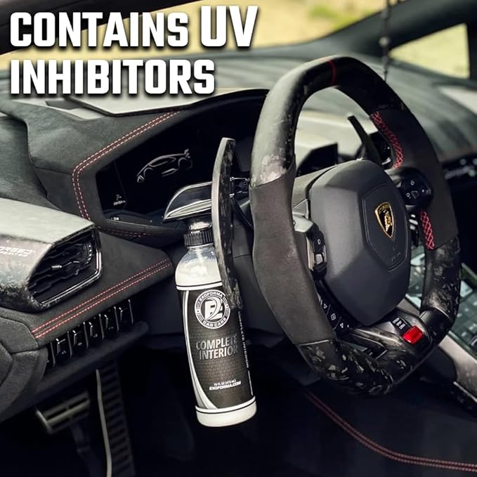ExoForma Complete Interior - Multipurpose Car Interior Cleaner & Protectant From UV - Car Cleaning Supplies - Matte Finish & Fresh Linen Scent, 128 oz