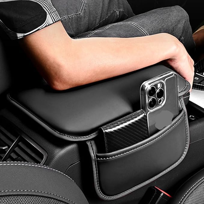 Arm Rest Pad Car for VW Routan 2008-2013, Car Center Console Cover Car Armrest Cushion Armrest Box Pad Car Accessories,Red