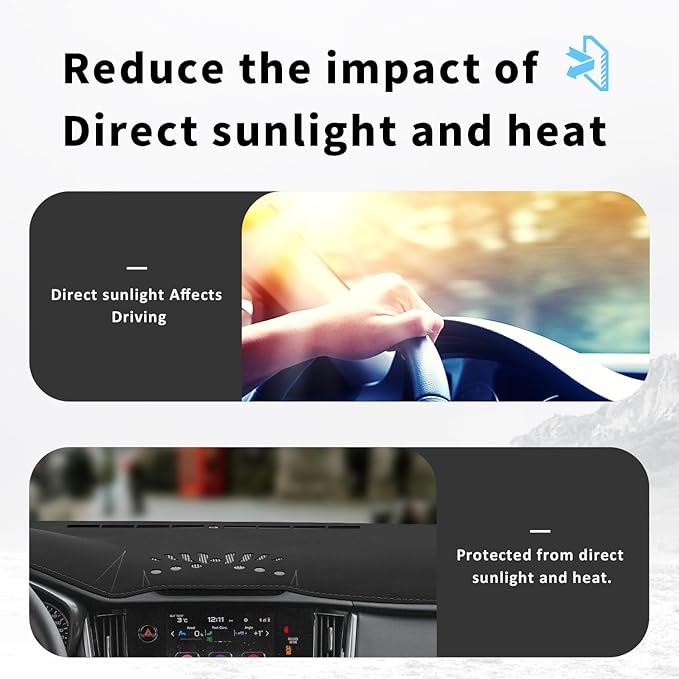 auovo Dashboard Cover Mat Compatible with Subaru Outback Accessories 2020-2024 Anti-Slip Dash Cover Dash Carpet Cover Sunshield Protector