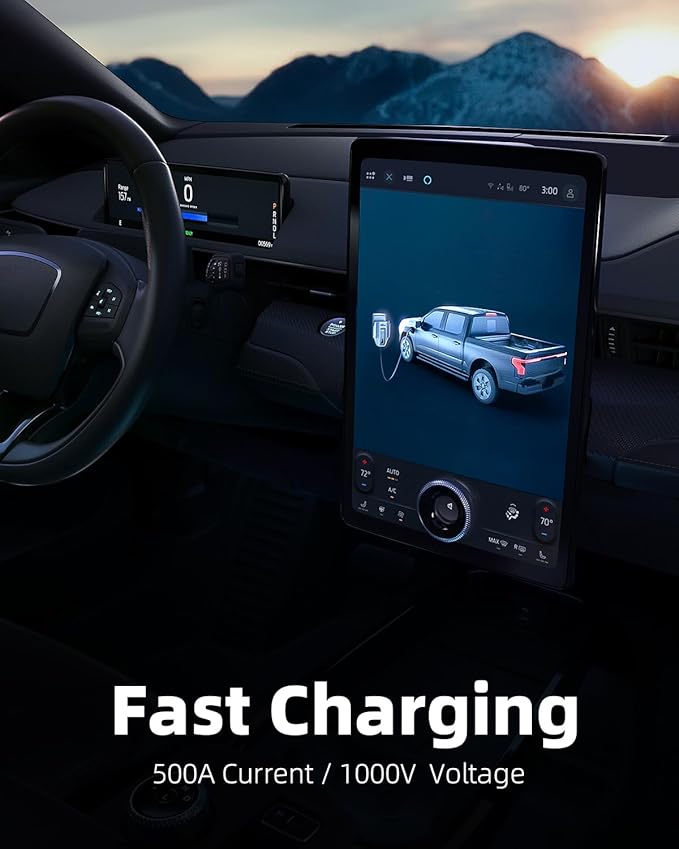 FOCSPROD for NACS to CCS1 Charger Adapter, Max 500A 1000V Fast Charge NACS to CCS Adapter, CCS1 Electric Vehicle Charging Compatible with Tesla Superchargers -UL 2252