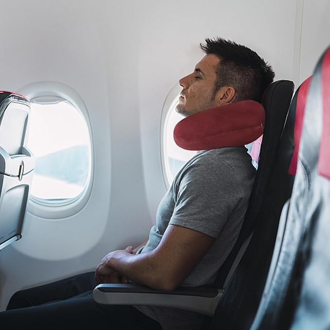 Travel Neck Pillow Memory Foam U Shape Neck Pillow for Travel Pillow Comfortable Head Neck Support Airplane Pillow for Traveling Car Home Office Travel Neck Flight Pillow