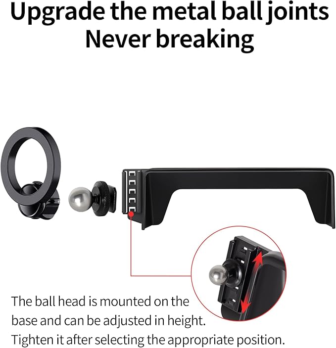 MaserWeller Car Phone Holder for Honda Civic 11th Gen 2022 2023 2024 2025 2026 Accessories 7/9-inch Screen 360° Rotation Phone Mount Compatible with MagSafe iPhone Accessories