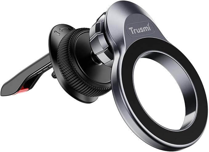 Trusmi Magnetic Car Phone Holder for MagSafe, Air Vent Phone Mount 360° Rotation, Strong Magnet Cell Phone Holder for Car for iPhone 17 16 15 14 13 12 Pro Max, Samsung Galaxy, Google Pixel