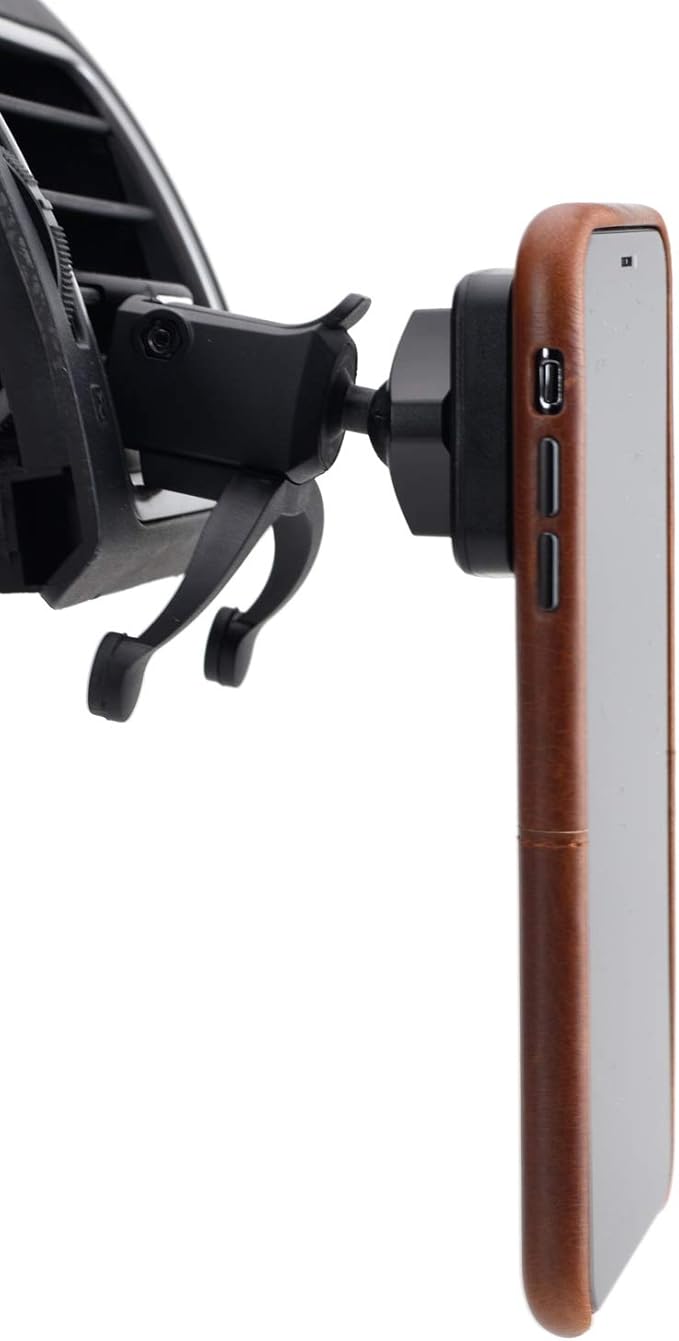 Dockem VentPro Magno Mount 3.0 Series: Magnetic Car Mount for Vents with Custom Metal Plates, Magnet Head, and Swivel Ball Socket