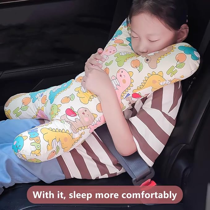 Car Travel Pillow for Kids Adults X-Shaped Car Sleeping Head Support Soft Neck Pillow Head and Body Support Travel Pillow Cushion for Car Seat Pillow Car Aircraft Travel Pillow Headrest for Road Trips