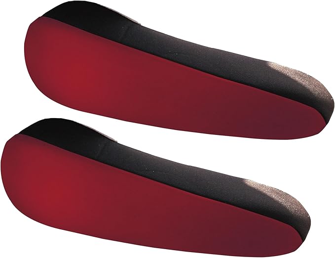 FH Group Flat Cloth Fabric Burgundy Armrest Cover Semi-Universal Fit, One Pair Burgundy
