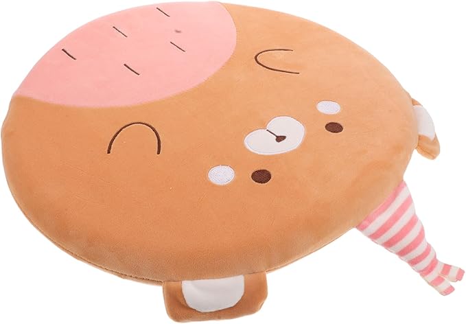 Memory Foam Car Seat Cushion and Office Chair Lumbar Support Pillow, Small Bear Design, Soft Non-Slip Pad for Truck, Wheelchair, and Sofa Use