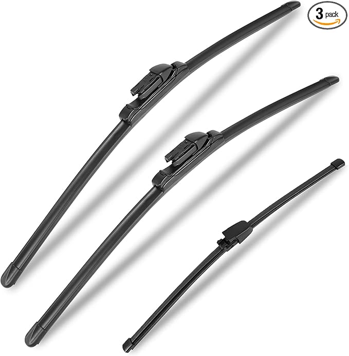 MIKKUPPA 24"+21"+14" Windshield Wiper Blade Replacement for 2007-2017 Volkswagen Tiguan - All Season Top Lock Wiper Blades (Pack of 3)