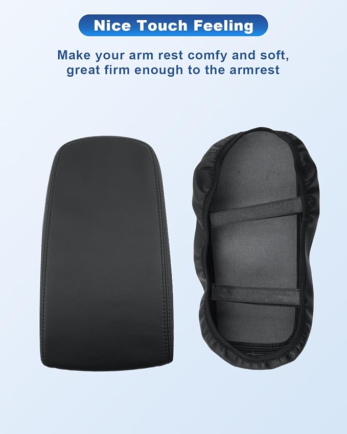 CDEFG for 2025 2026 Volvo XC40 Center Console Cover, for 2019-2025 2026 Volvo XC40 Accessories Armrest Cover XC40 Middle Console Pad Arm Rest Cushion Leather Cover