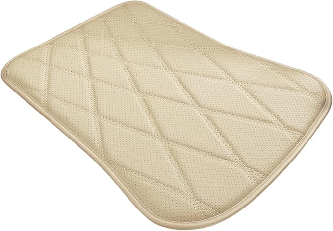 Car Seat Cushion, Comfortable Sciatica & Lower Back Pain Relief Vehicle Driver Seat Pillow, Auto Interior Chair Protector, Universal for SUV Automobile Truck (Beige)