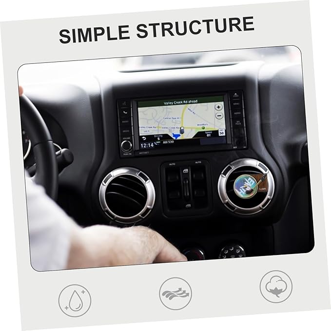96pcs Pads Vintage Record Player Design for Car Interior Lasting Fragrance Refills for Relaxation and Relief