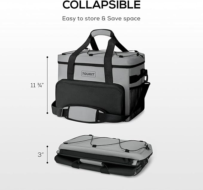 TOURIT Small Soft Cooler Bag Insulated, 24/35/46-Can Lunch Cooler Bag, Ice Chest, 14.6/24/32L Leakproof & Portable Coolers for Picnic, Beach, Camping, Work, Travel, Trip