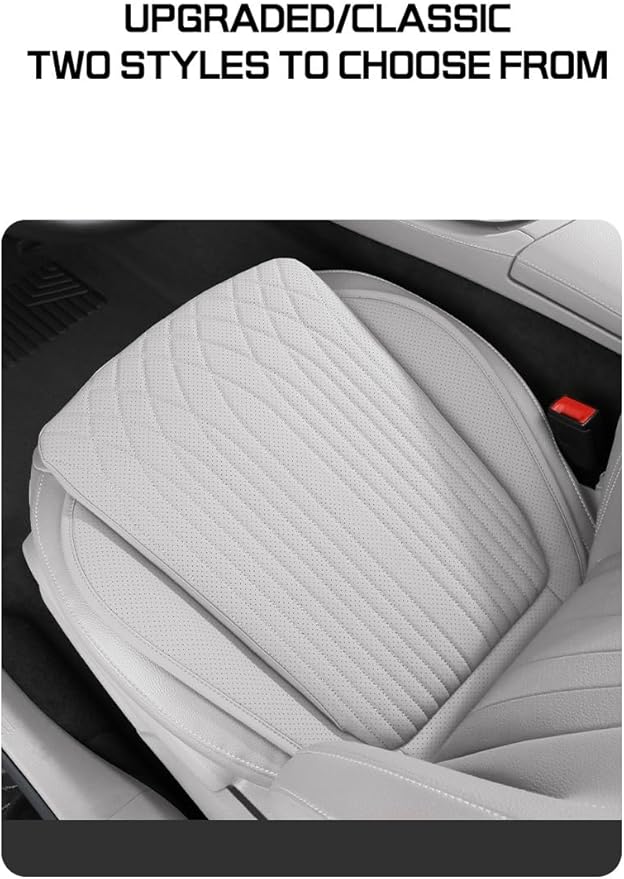 Car Seat Cushion Fit for BMW Accessories Front and Rear Seat Pad for Car Driver Seat Office Chair Off-White(1PC)