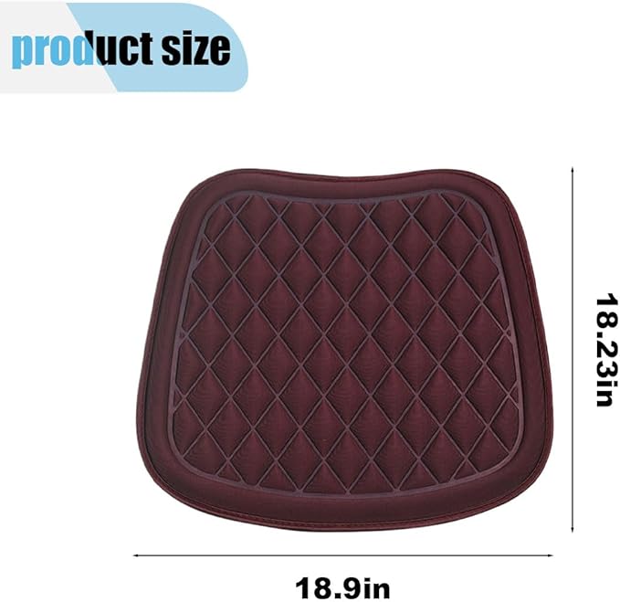 Car Seat Covers, Breathable Comfort Seat Protector Cover, Four Seasons Universal 3D Decompression Front Driver Seat Cover, Anti Slip Car Accessories for Most Vehicle Seats, Office Chairs (Red)
