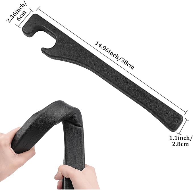 2 Pack Car Seat Gap Filler, Universal Fit Car Seat Gap Plug to Fill The Gap Between Seat and Console, Car SUV Truck Accessories Interior Fit Organizer Stop Cellphone Wallet Keys Coins from Dropping