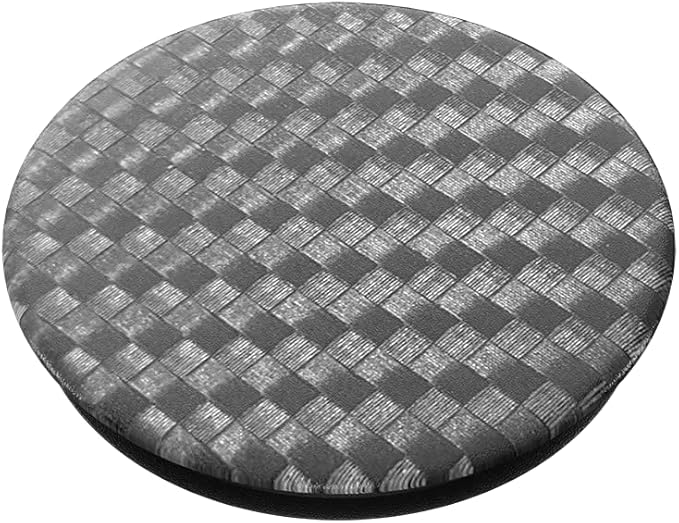 PopSockets Adhesive Phone Grip, Holder, Phone Stand, Black - Carbonite Weave