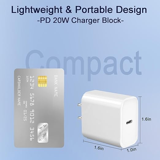 for iPhone 17 Charger Fast Charging,10Foot Long USB C Cable with 20W PD iPhone 17 Pro Max Charger USB C Fast Charging Block for iPhone 17/17 Air/17 Pro/17 Pro Max/16 Plus/16 Pro Max/15/15 Pro Max/iPad