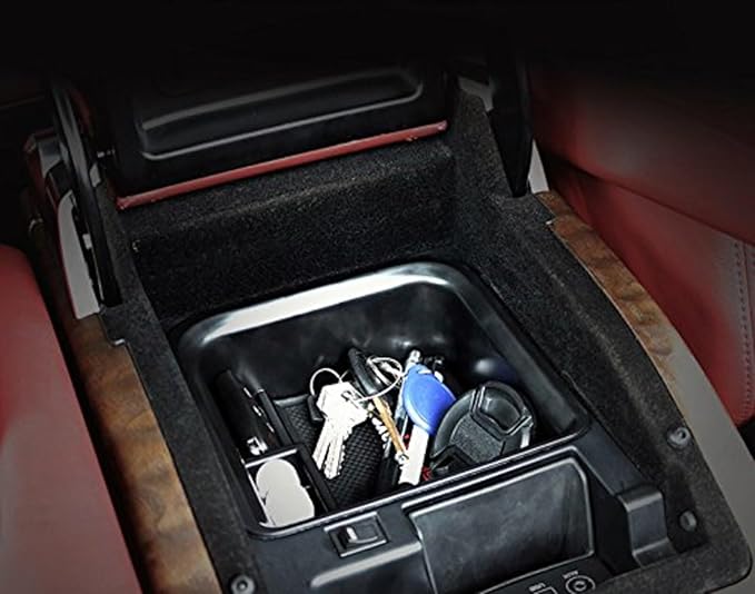 Center Console Armrest Storage Box Organizers Tray Compatible with Land Rover Range Rover Vogue Sport 2013-2017 Car Glove Interior Accessories(with Refrigerator)