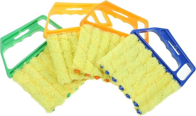 Ipetboom 16pcs Blinds Duster Reusable Cleaning Brush for Window Blinds Air Conditioner Vents Fan Gaps Gentle Bristles Lightweight Portable