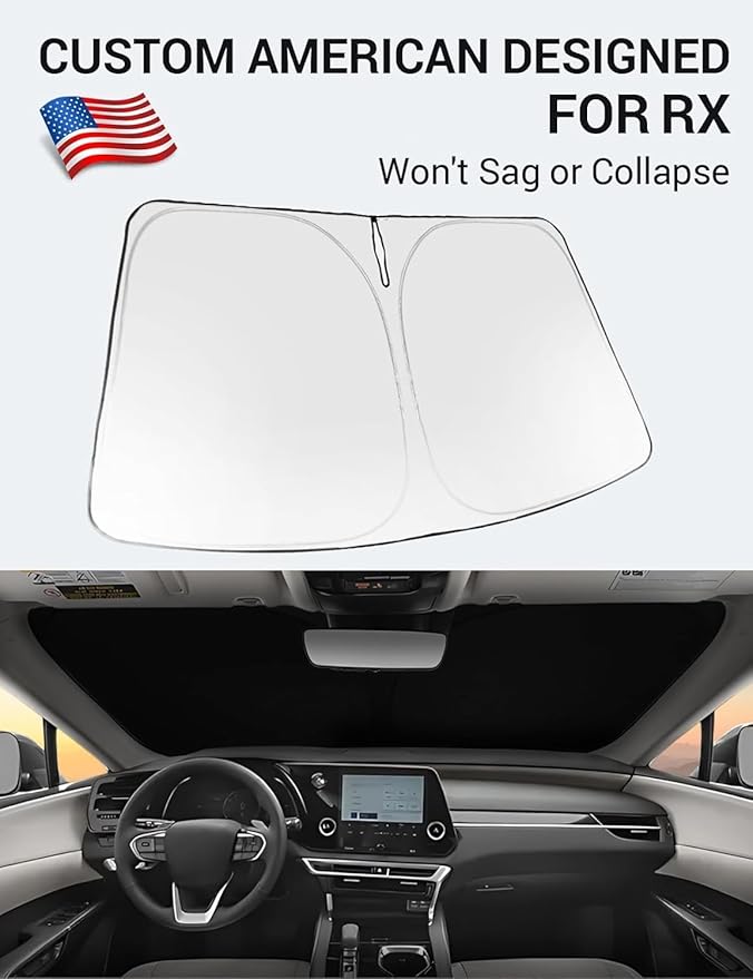 Proadsy Windshield Sun Shade for RX 2026 2025 2024 2023 Foldable Front Sunshade Protector Sun Visor Blocks UV Rays Keep Car Cooler Accessories